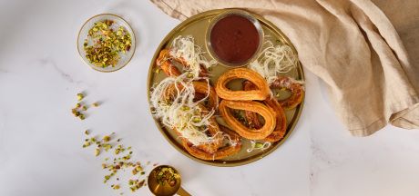  Churros s hořkou čokoládou, pismaniye a pistáciemi